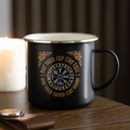 Viking Compass Enamel Mug 🇬🇧