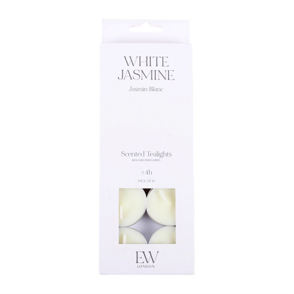 Pack of 10 White Jasmine Scented Tealights 🇬🇧