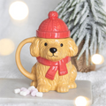 Winter Puppy Lidded Mug 🇬🇧
