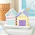 Pastel Beach Hut Salt and Pepper Shakers 🇬🇧