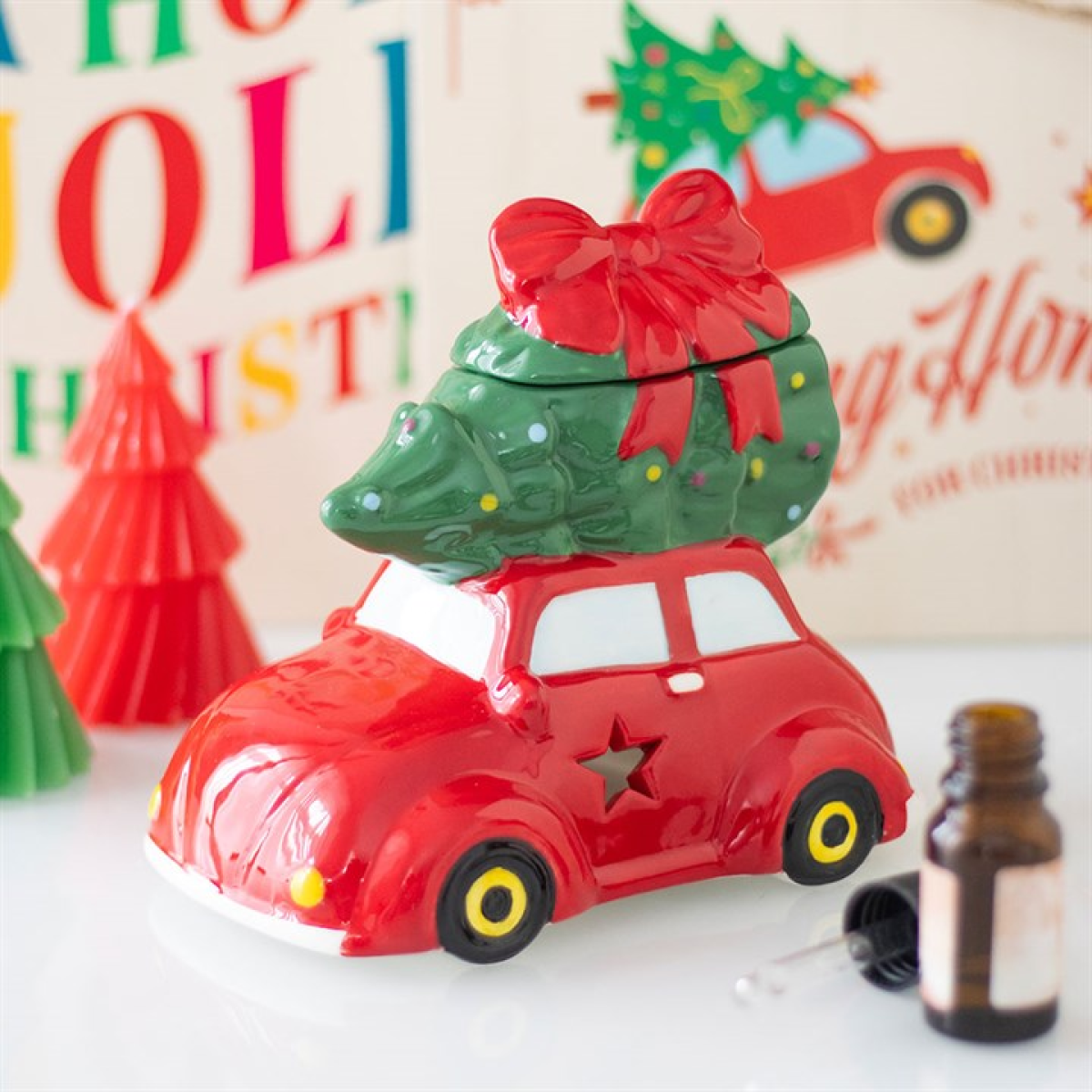 Car with Christmas Tree Oil Burner 🇬🇧