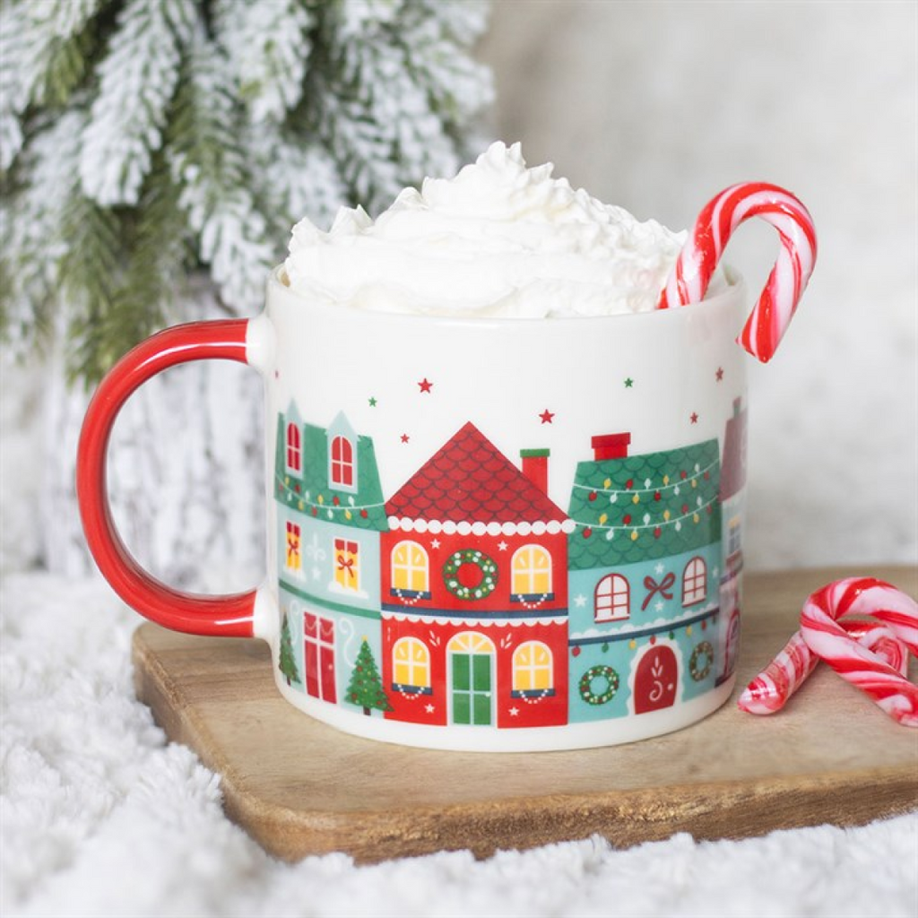 Christmas Street Print Mug 🇬🇧