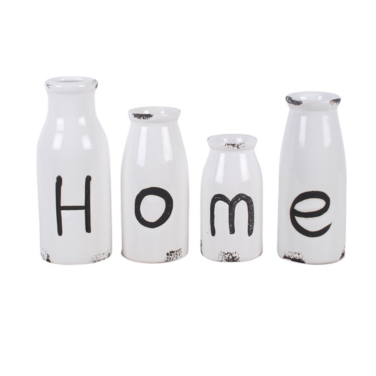 Set of 4 Decorative Milk Bottles 🇬🇧