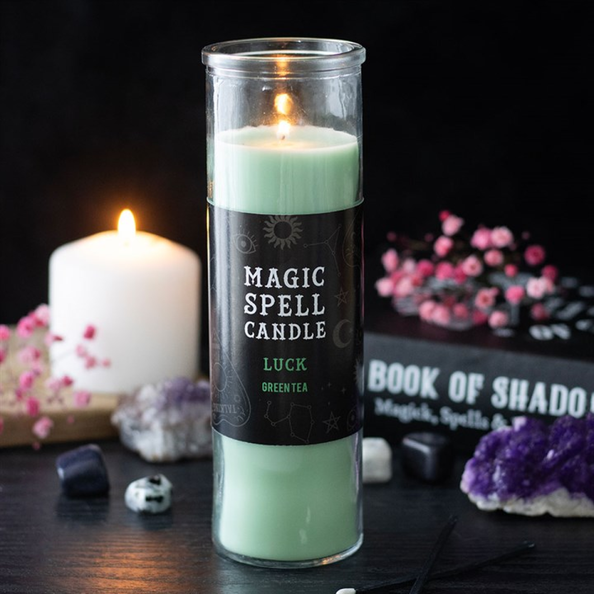 Luck Green Tea Magic Spell Tube Candle 🇬🇧