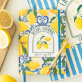 Italian Lemon Print A5 Recipe Journal 🇬🇧