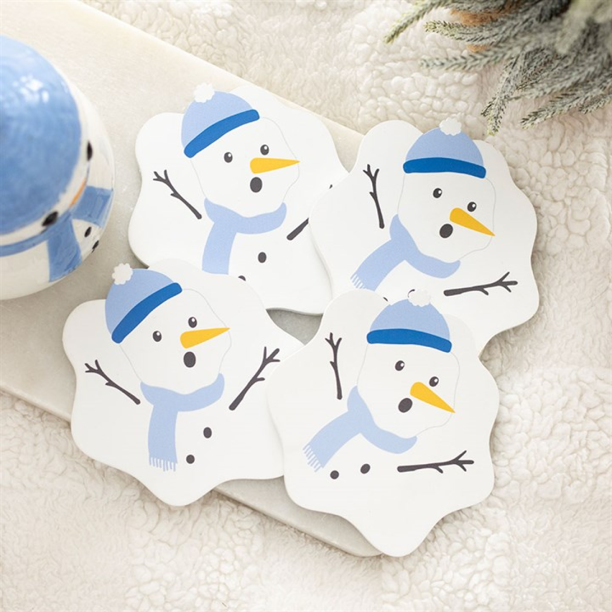 Melting Snowman Coaster Set 🇬🇧