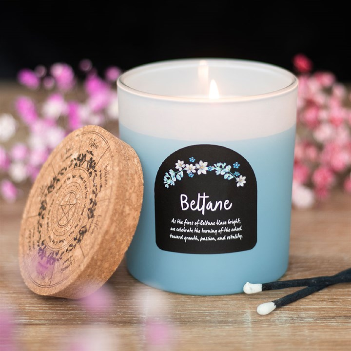 Beltane Orange Blossom Wheel of the Year Candle 🇬🇧