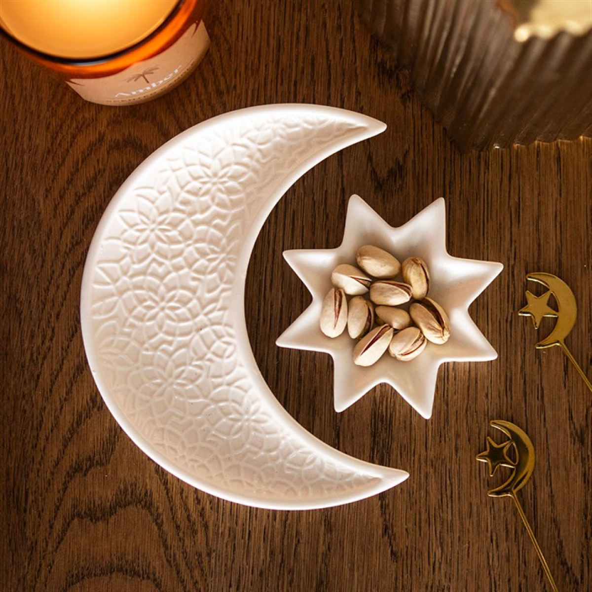 Crescent Moon and Star Trinket Dishes 🇬🇧