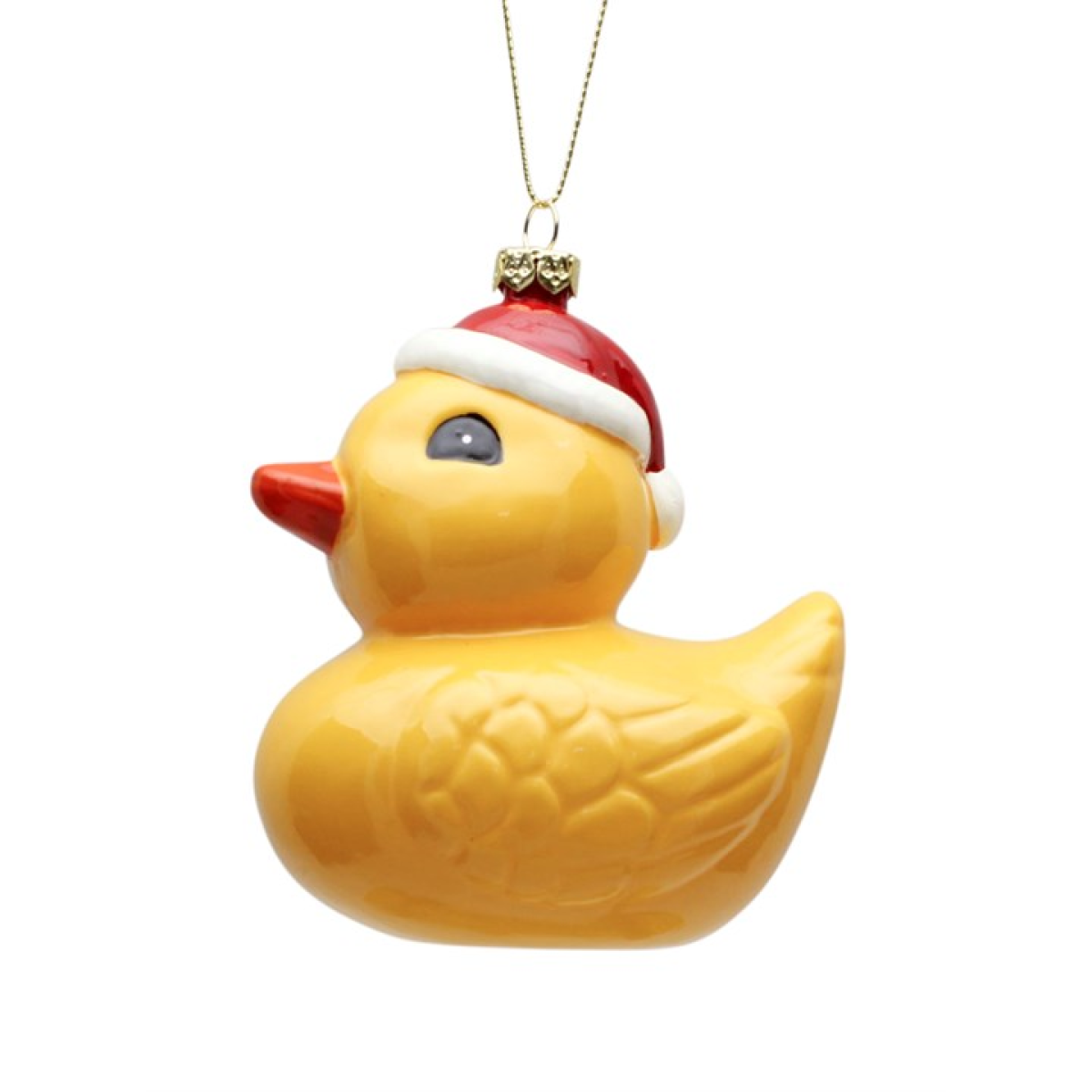 Christmas Duck Glass Hanging Decoration 🇬🇧