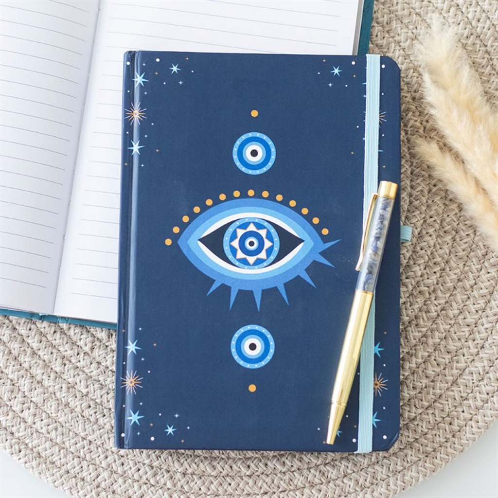 All Seeing Eye A5 Notebook with Crystal Chip Pen 🇬🇧