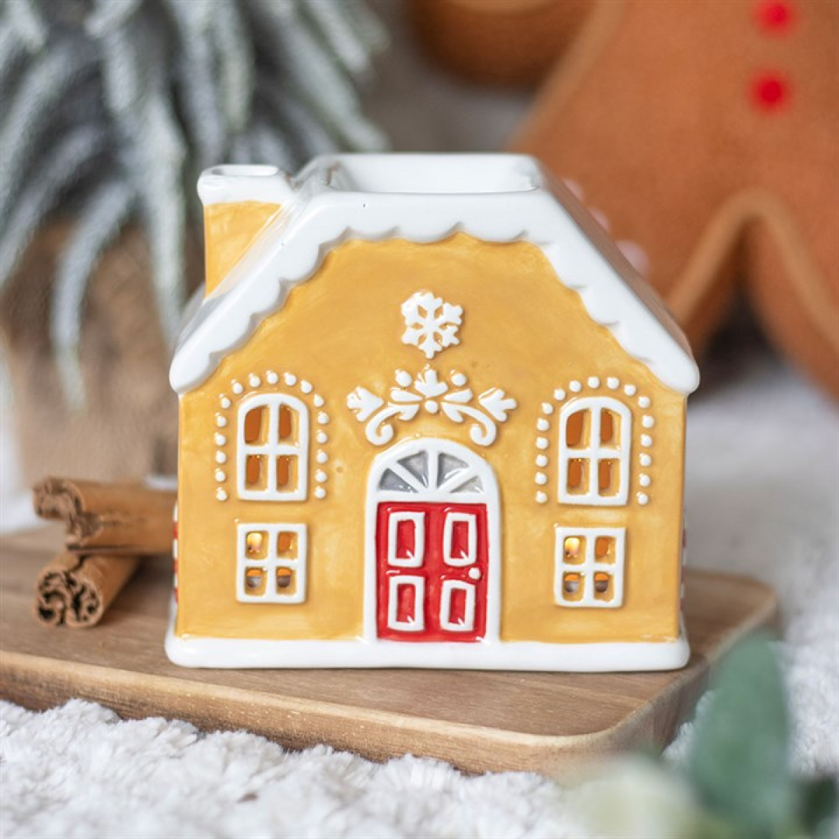 Candy Cane Gingerbread House Oil Burner and Wax Warmer 🇬🇧