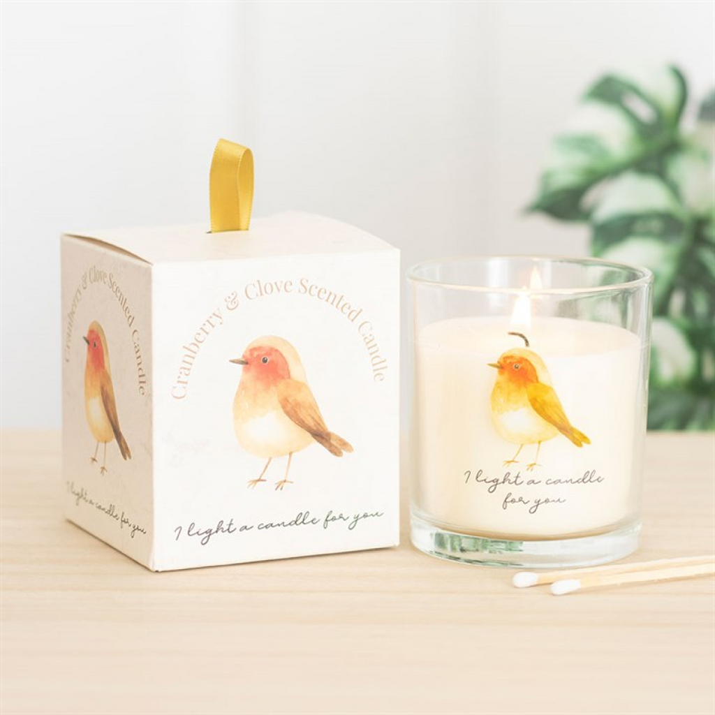 Robin Remembrance Cranberry & Clove Candle 🇬🇧