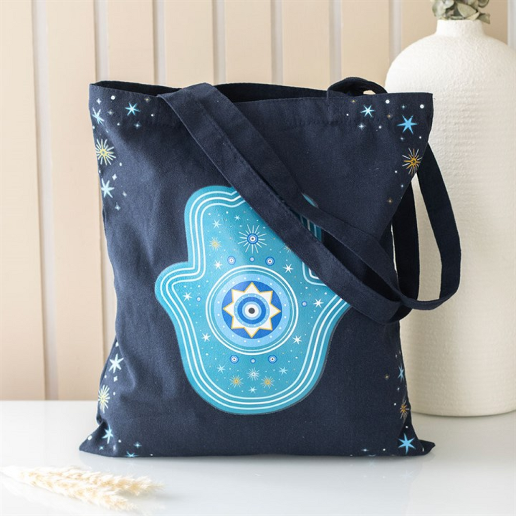 Hand of Hamsa Polycotton Tote Bag 🇬🇧