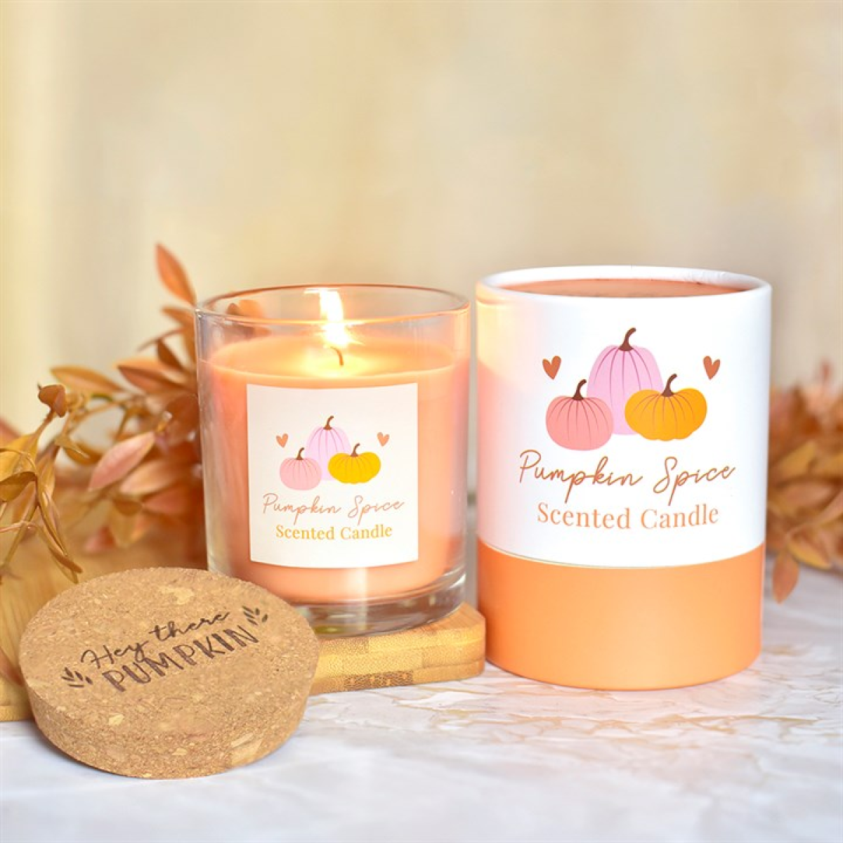 Pumpkin Pie Candle with Cork Lid 🇬🇧