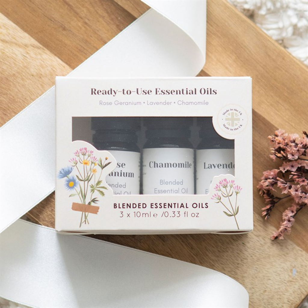 Set of 3 Floral Blended Essential Oils 🇬🇧