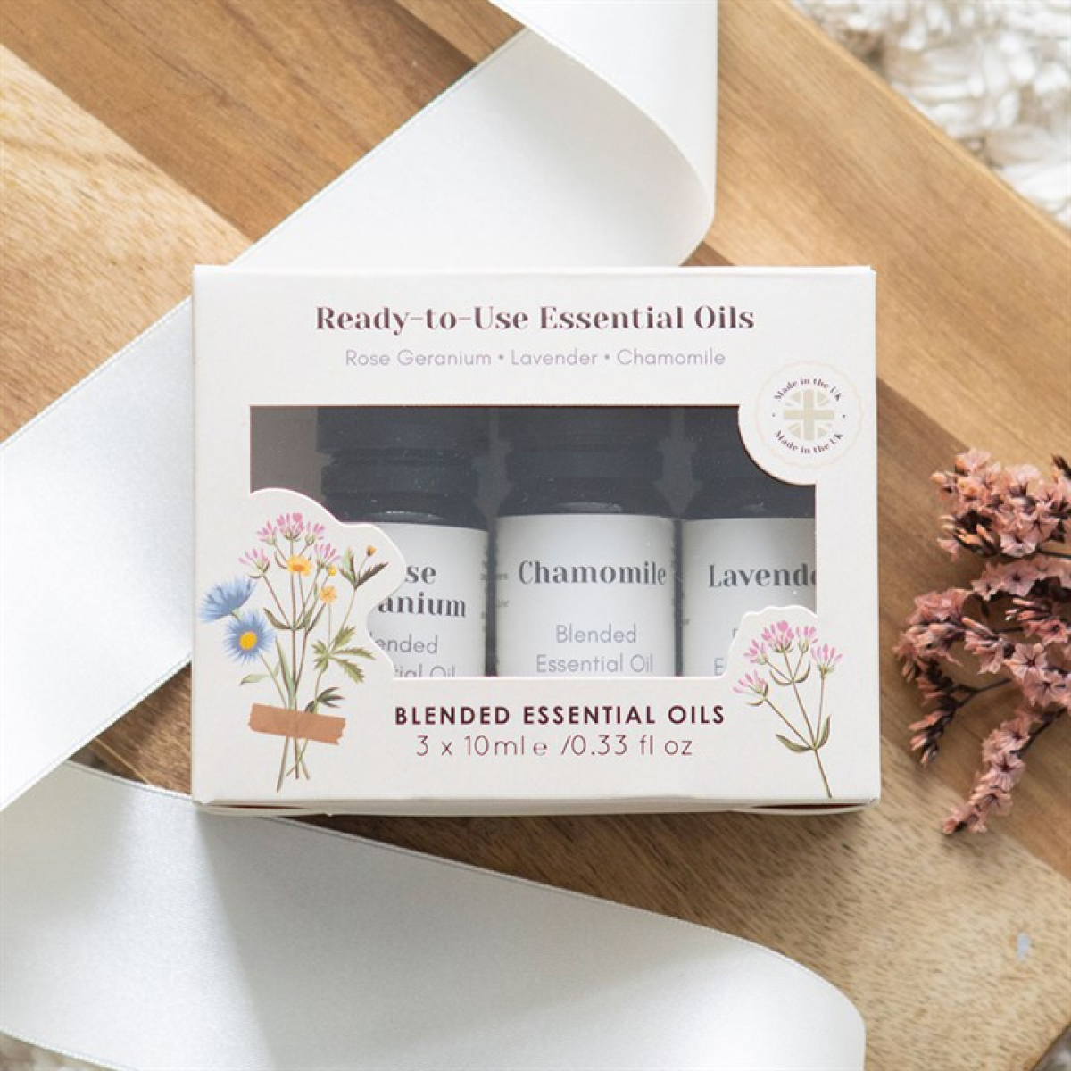 Set of 3 Floral Blended Essential Oils 🇬🇧