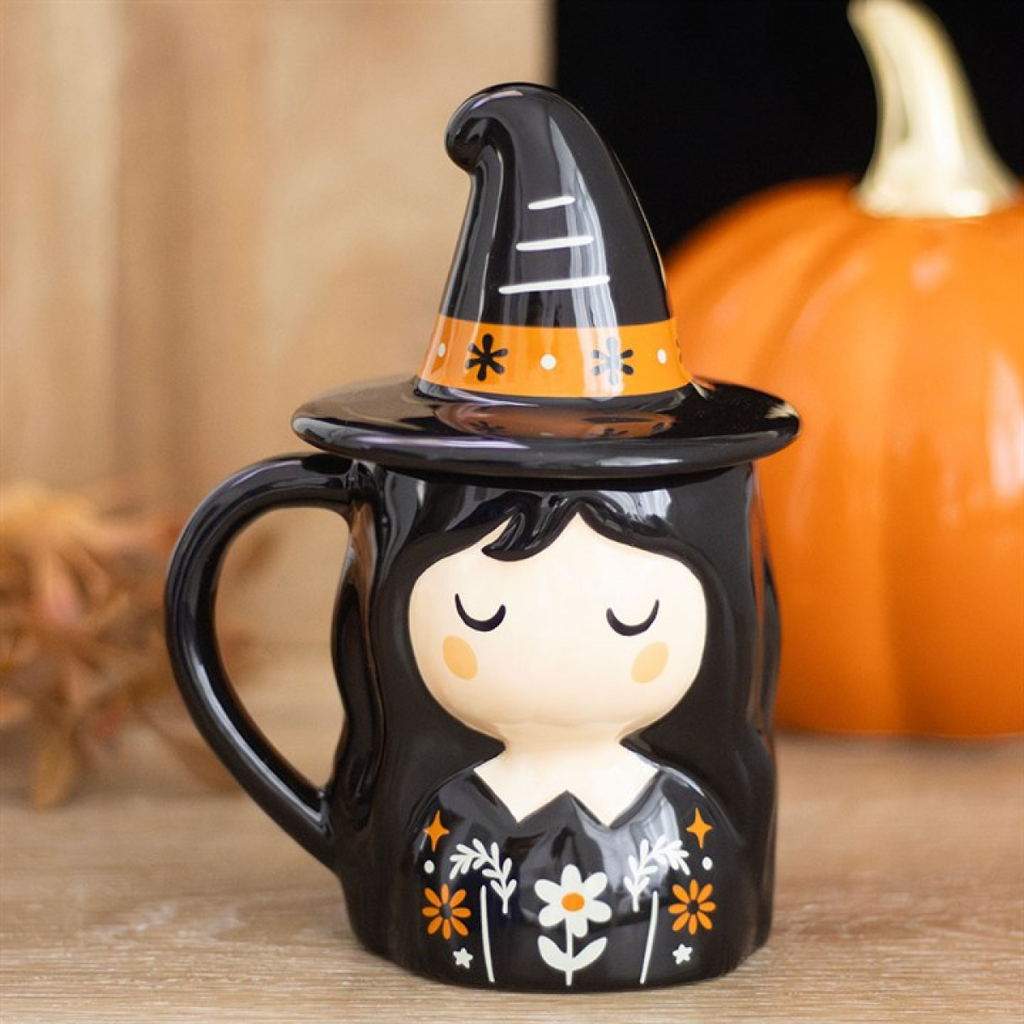 Frightful Folk Witch Lidded Mug 🇬🇧