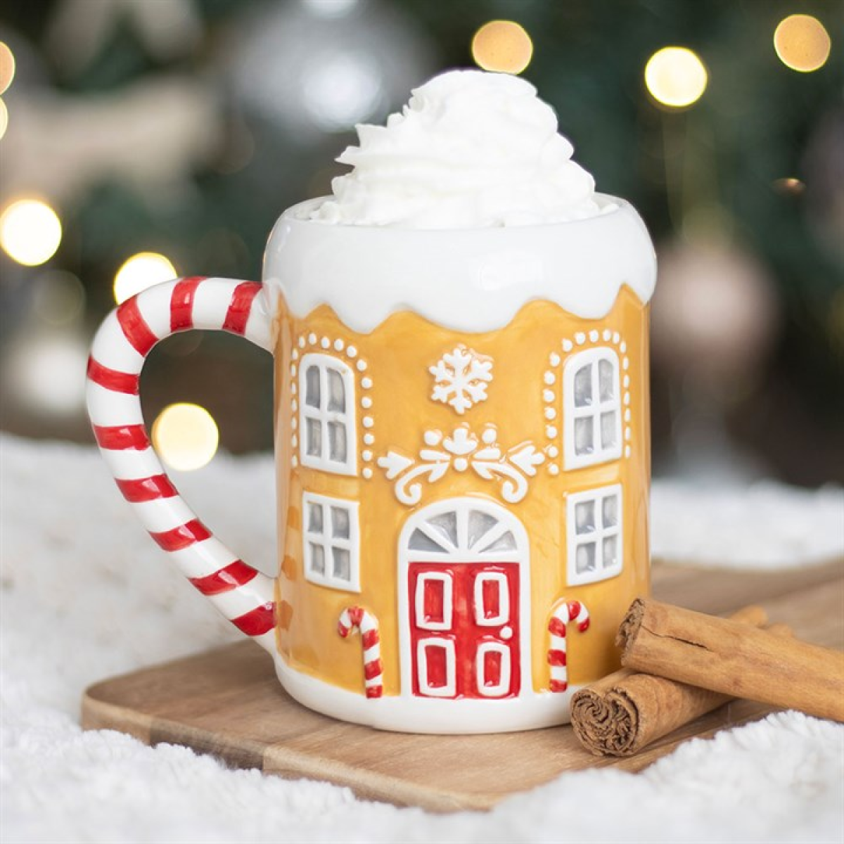 Candy Cane Gingerbread House Mug 🇬🇧