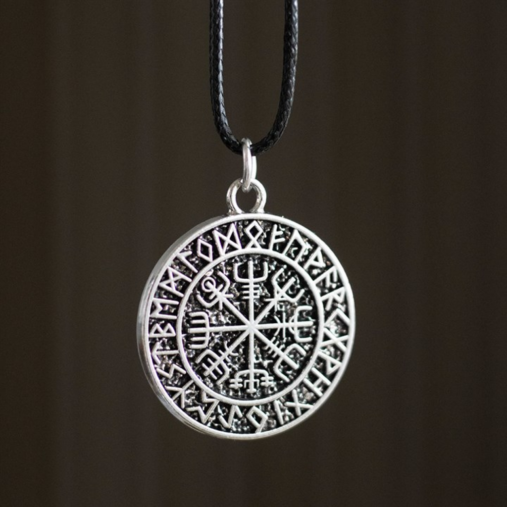 Vegvisir Viking Compass Viking Cord Necklace 🇬🇧