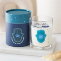 Hand of Hamsa White Rose Candle with Crystals 🇬🇧
