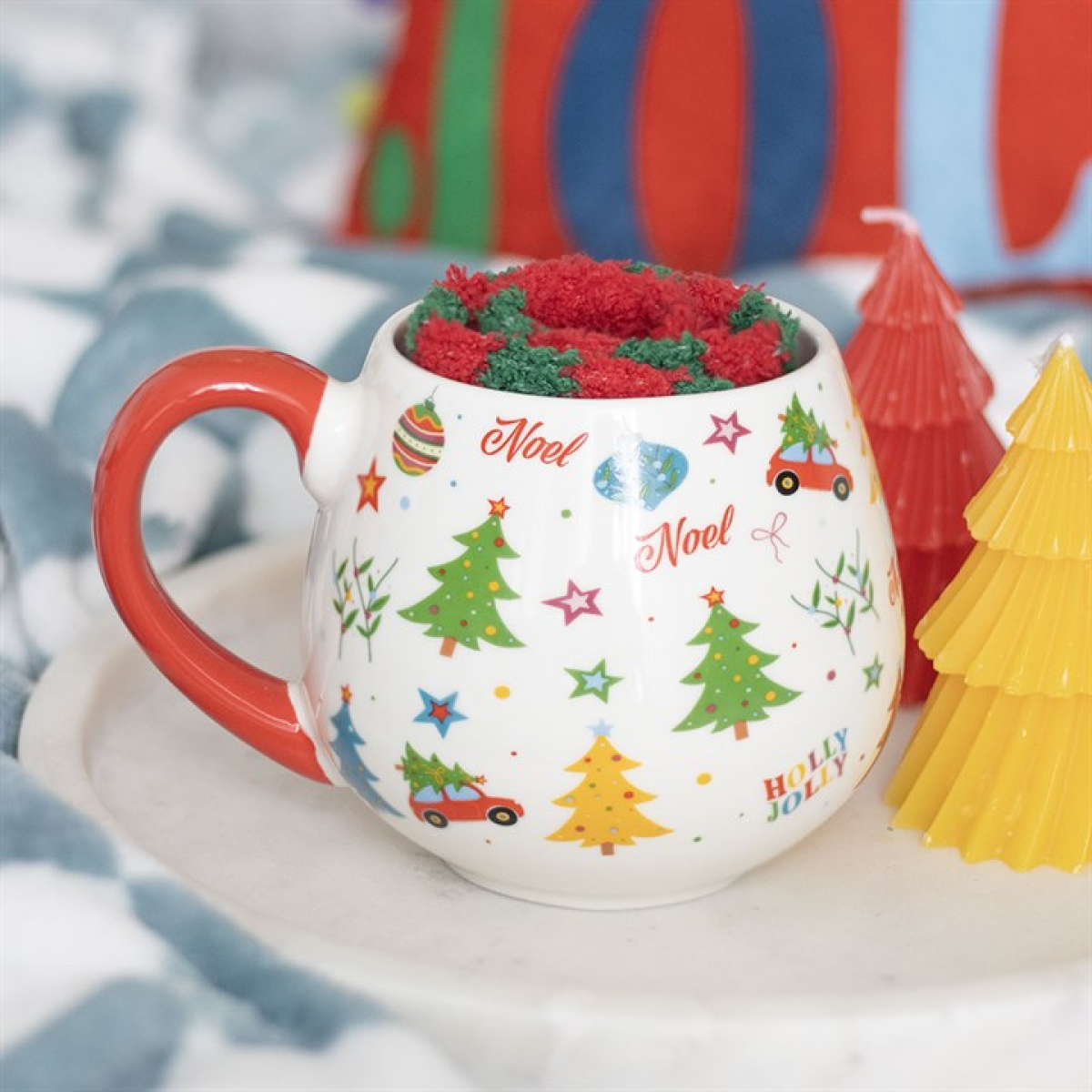 Nostalgic Christmas Print Mug and Socks Set 🇬🇧