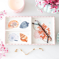 Pastel Shell and Coral Trinket Tray 🇬🇧