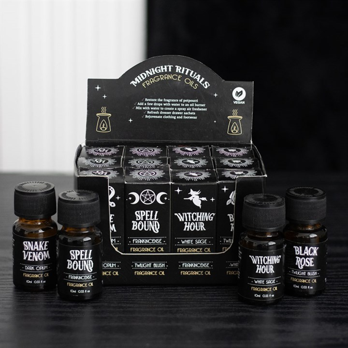 Set of 12 Midnight Rituals Fragrance Oils in Display 🇬🇧
