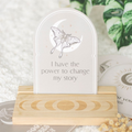 Luna Moth Affirmation Cards with Wooden Stand 🇬🇧