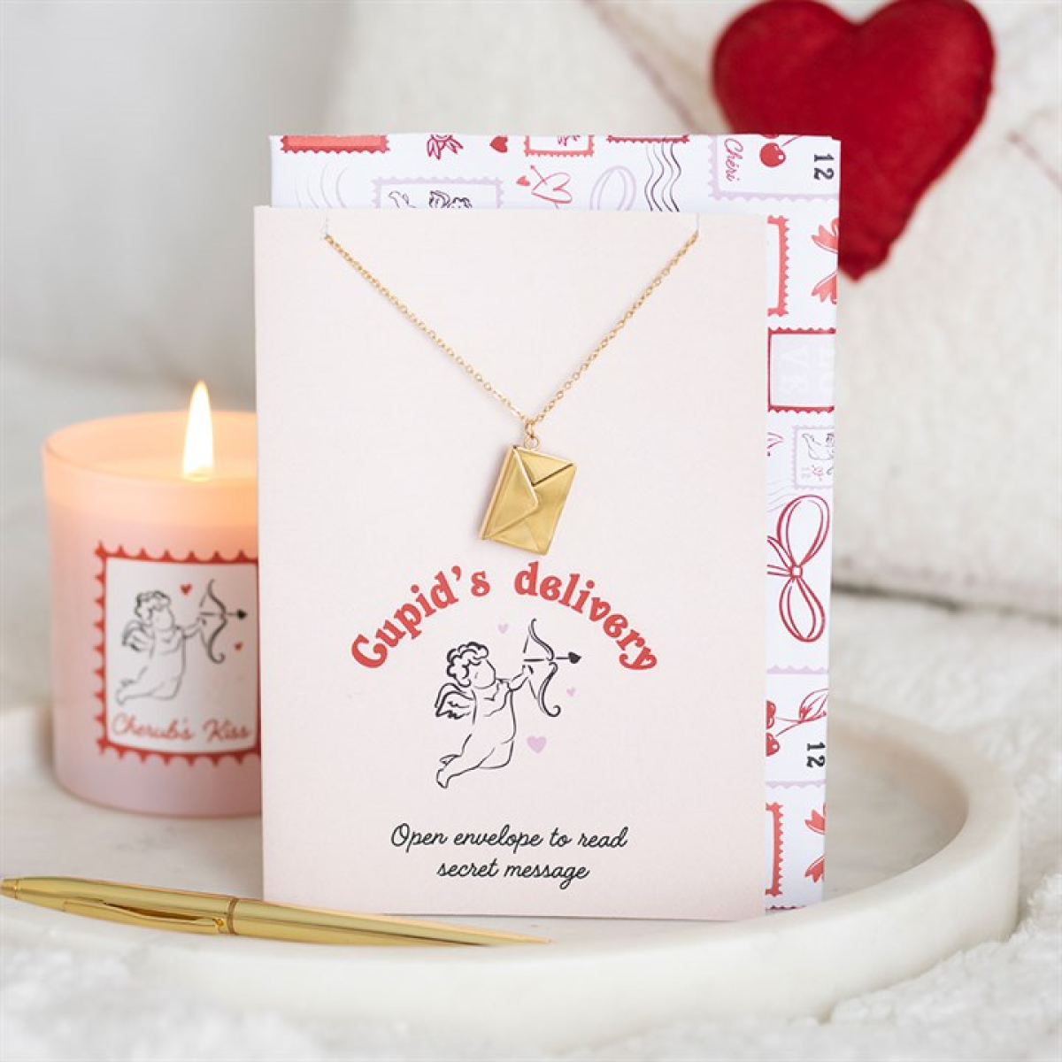 Love Letter Locket Necklace on Greeting Card 🇬🇧