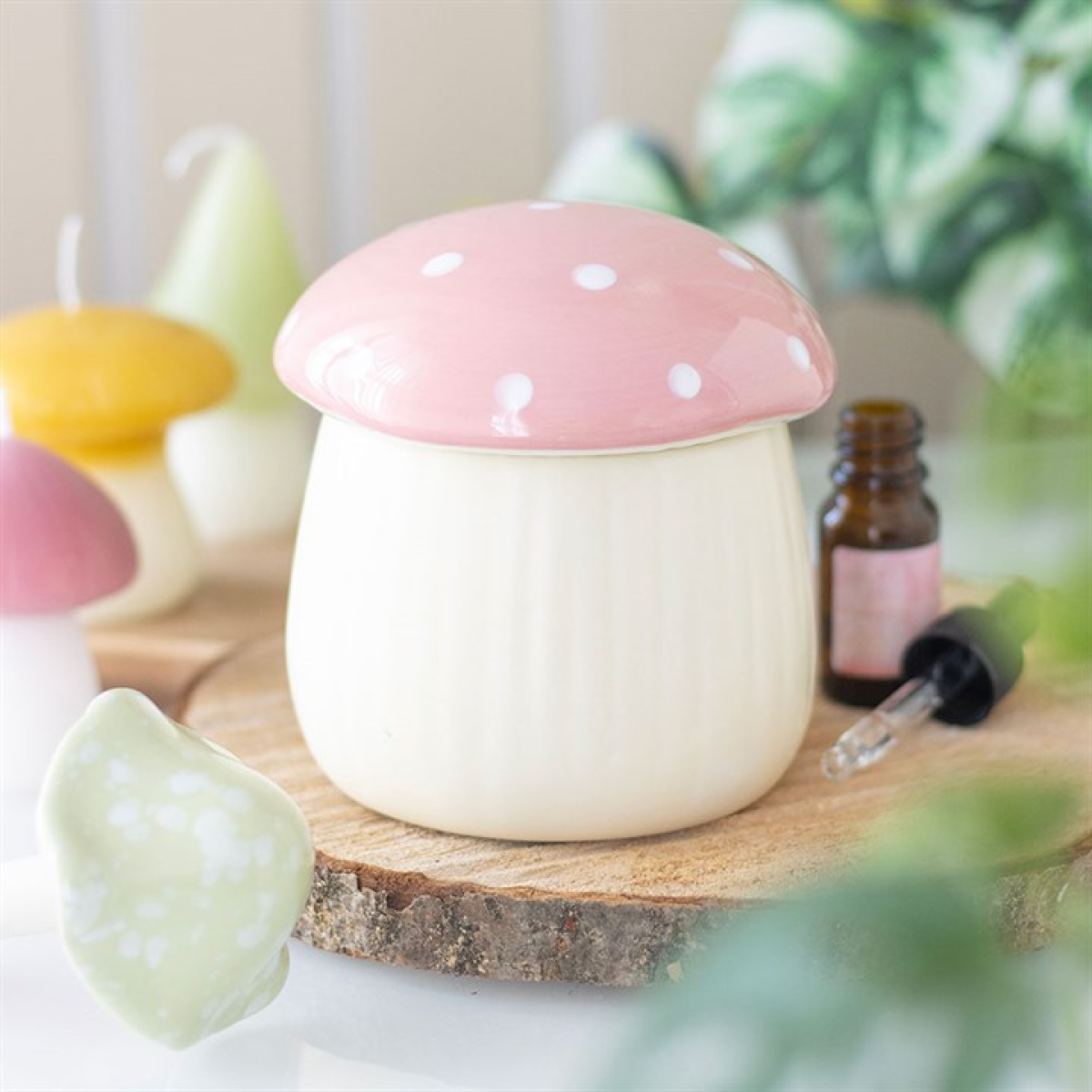 Pink Mushroom Oil Burner 🇬🇧