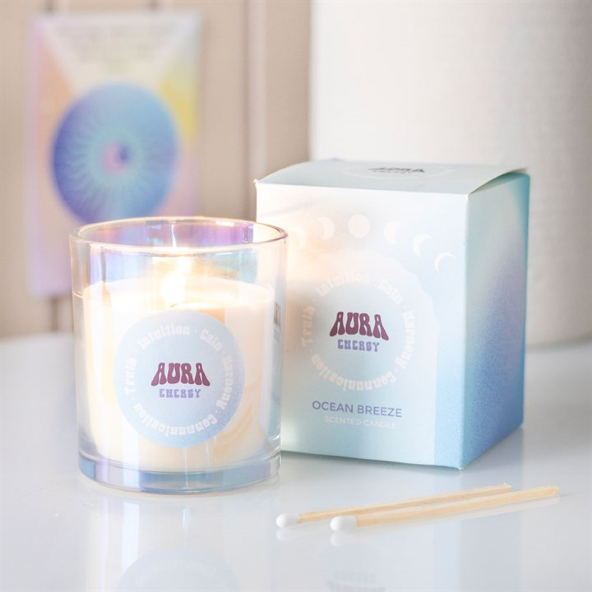 Aura Energy Ocean Breeze Iridescent Candle 🇬🇧