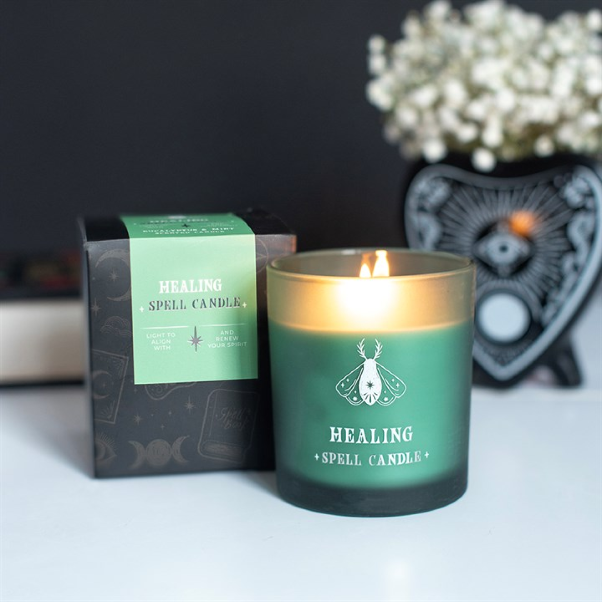Healing Eucalyptus Mint Scented Candle 🇬🇧