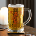 Viking Compass Glass Beer Tankard with Coaster 🇬🇧