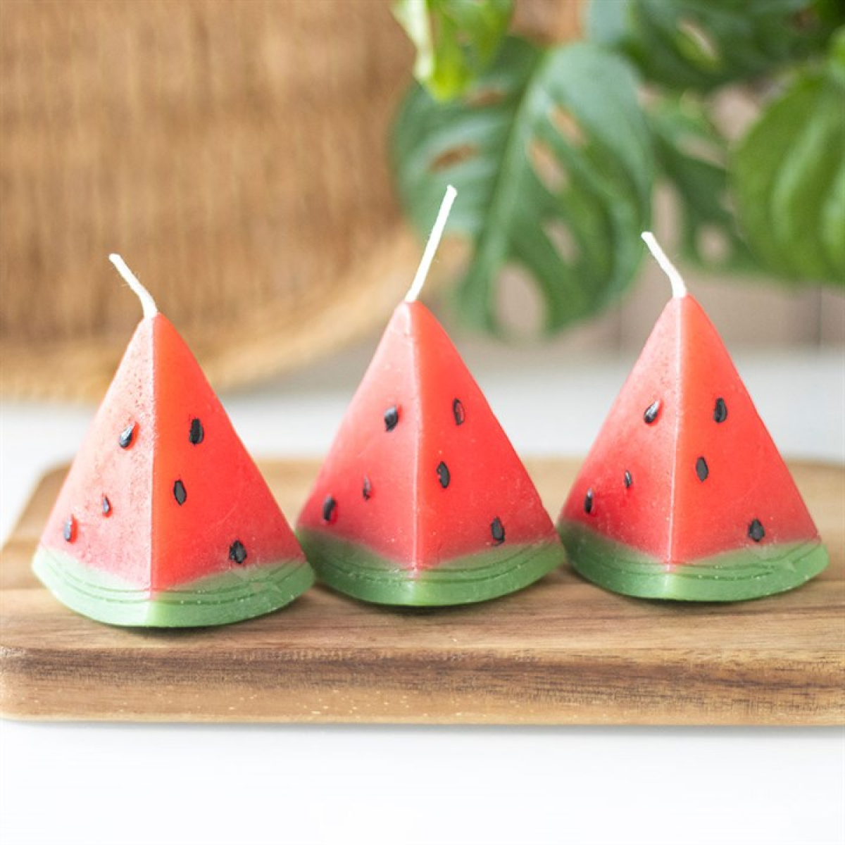 Set of 3 Watermelon Shaped Candles 🇬🇧