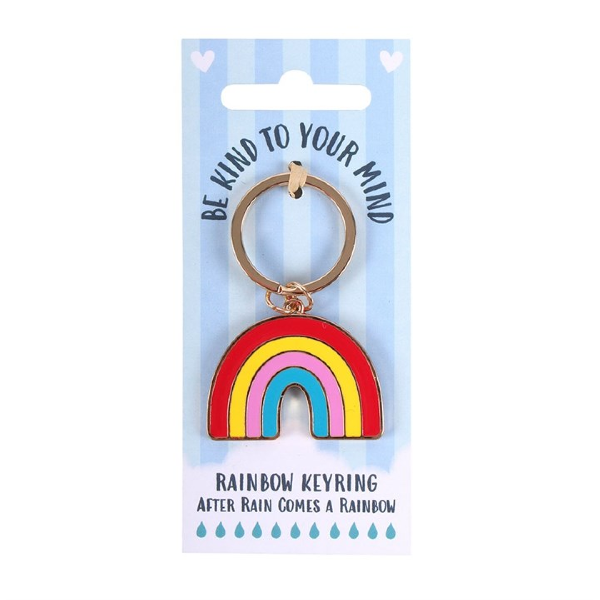 Be Kind to Your Mind Rainbow Keyring 🇬🇧