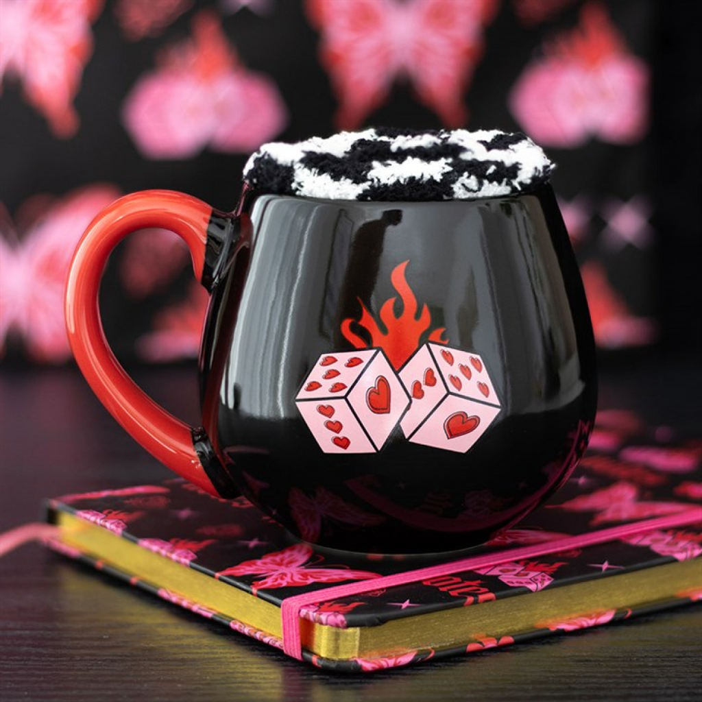 Black Dice Mug and Socks Set 🇬🇧