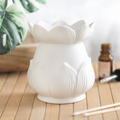 White Lotus Flower Oil Burner 🇬🇧