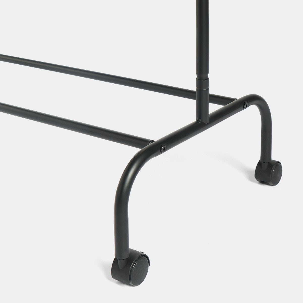 Heavy Duty Clothes Rail With Rack - Black/Wood 🇬🇧