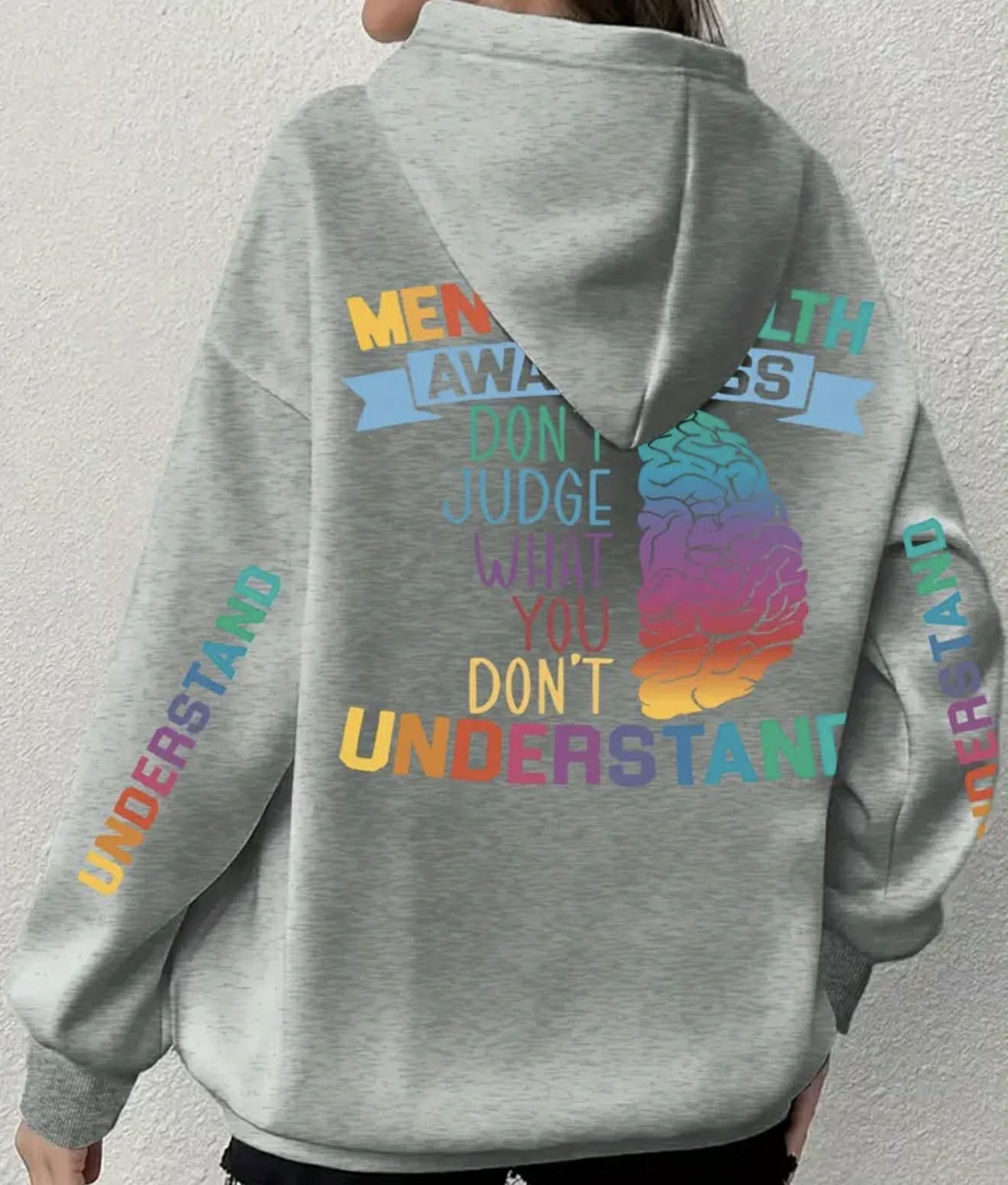 Plus Size "Understand"  hoodie 🇬🇧