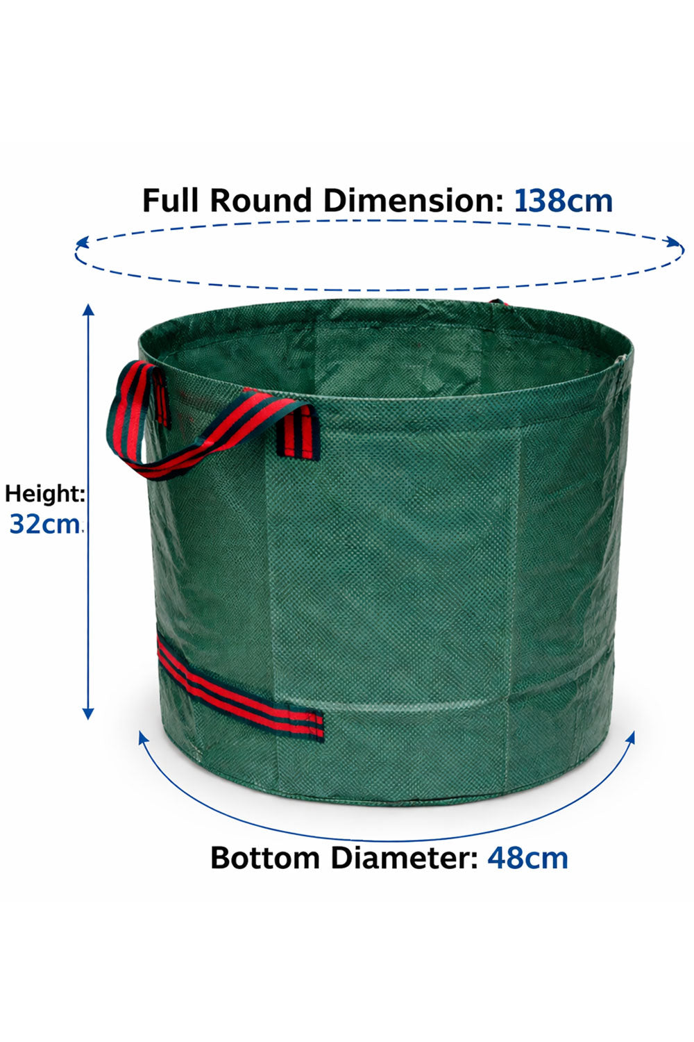 Pop Up Garden Waste Bag 138cm – Collapsible Leaf Collector Bin with Gloves 🇬🇧