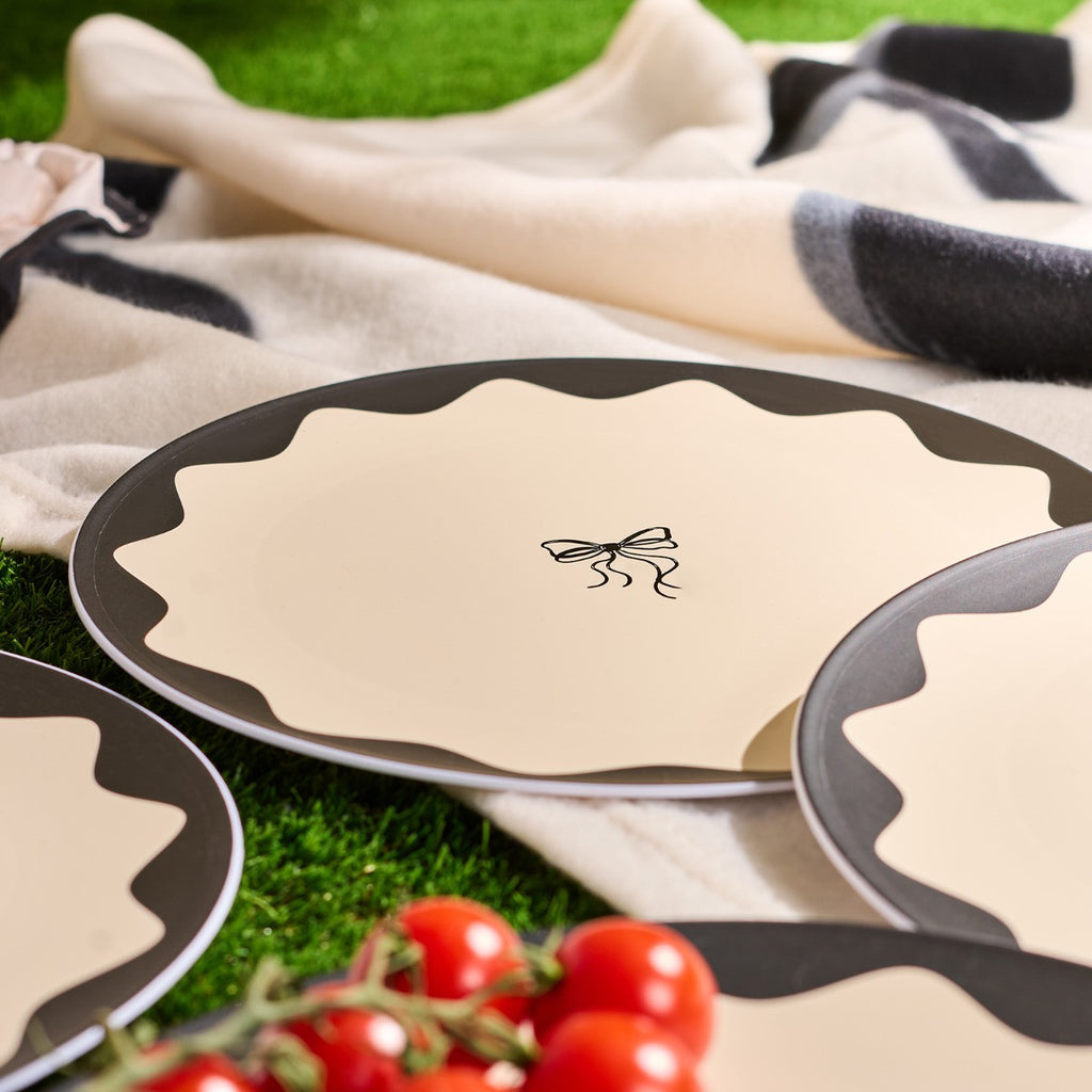 Print Picnic Plates, Pink - 4 Pack 🇬🇧