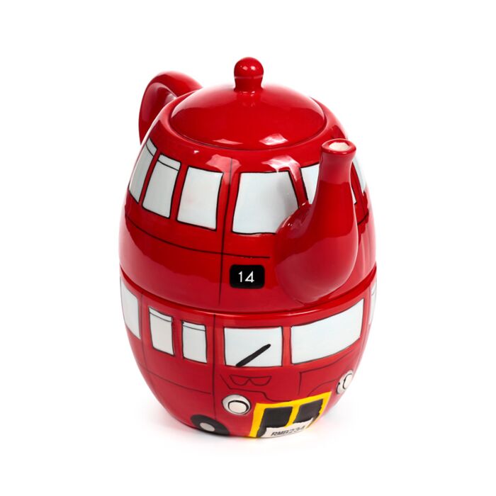 Routemaster Bus Ceramic Teapot & Cup Set for 1 🇬🇧