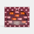 10 Pumpkin Print Assorted Scented Tealights with Glass Handle Holder 🇬🇧