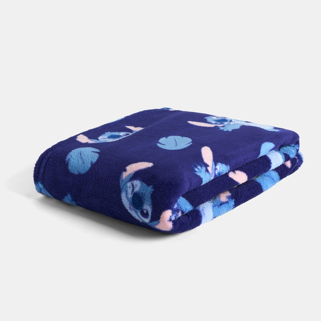 Stitch Printed Throw - Blue 🇬🇧
