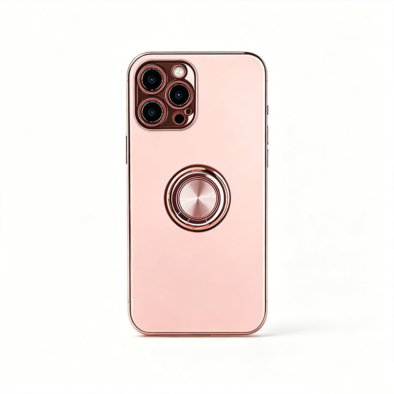 3Pack Electroplated Case for iPhone 12 Pro 6.1-Inch with Invisible Ring Stand Shockproof Rose Gold 🇬🇧