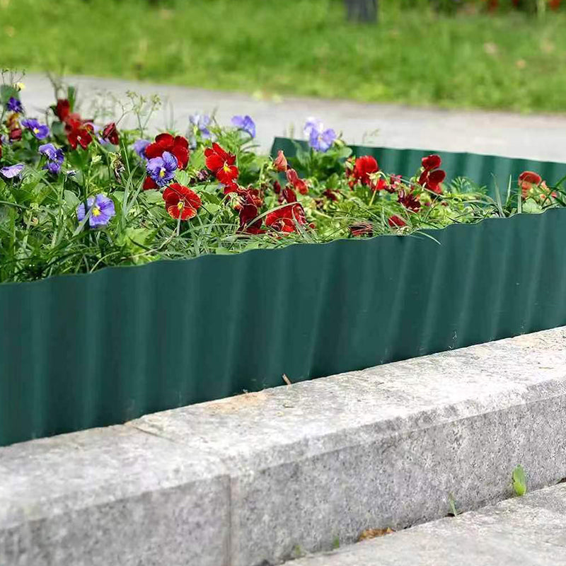 Lawn Garden Border Edging Flexible PVC Landscape Edging for DIY Flower Bed Fencing - 10cm x 9m 🇬🇧