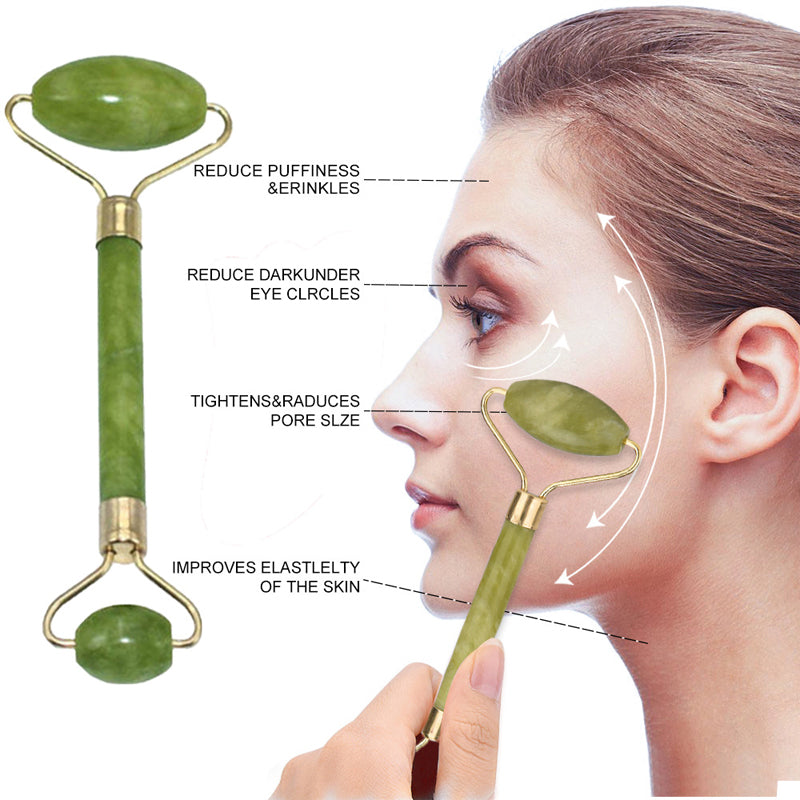 Jade Roller with Gua Sha Scraper for Face Beauty Roller to Improve the Appearance of your Skin 🇬🇧