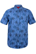 Mens Palm Tree Print Hawaiian Shirt 🇬🇧