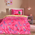 Neon Lights Duvet Cover Set - Magenta 🇬🇧