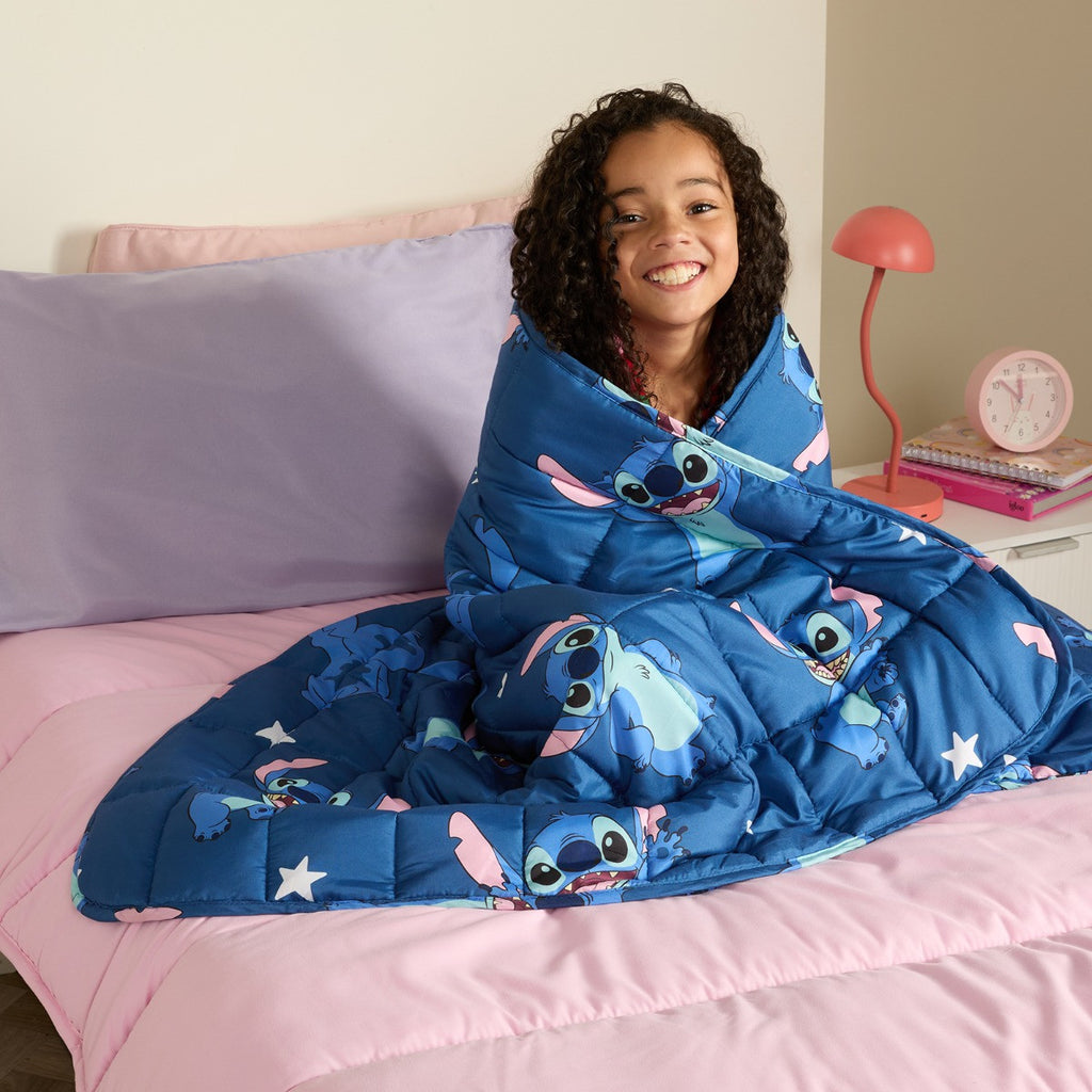 Kids Stitch Weighted Blanket, Blue- 3kg 🇬🇧